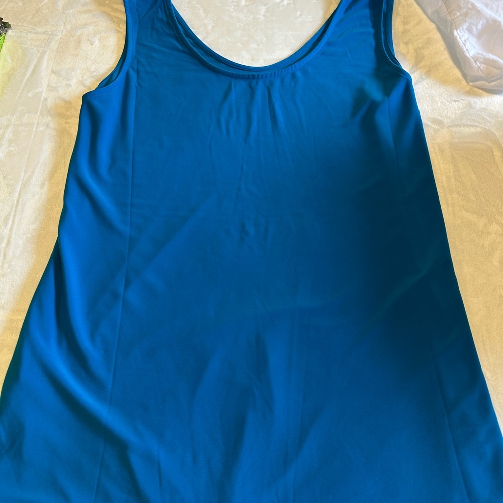 Blue Sleeveless Women's Top